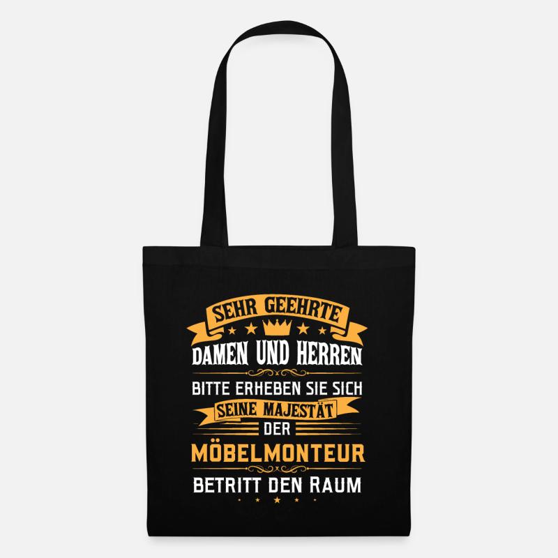 Seine Majestät der Möbelmonteur - Stoffbeutel - Schwarz