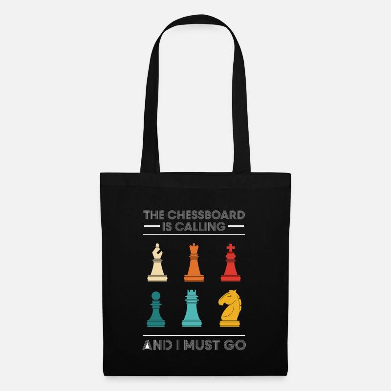The Chessboard Is Calling And I Must Go - Stoffbeutel - Schwarz