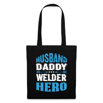 Husband Daddy Welder Hero - Tote Bag - black - Front