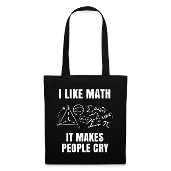 Mathe - Stoffbeutel - Schwarz - Vorne