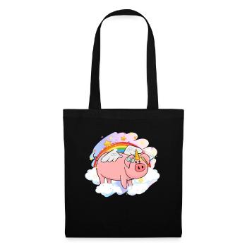 Pig Gift Piglet Kids Piglet Pig Pig - Sac en tissu - noir - Devant