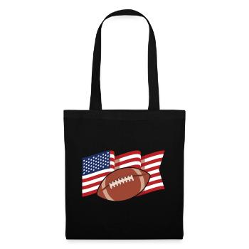 American Football - Stoffbeutel - Schwarz - Vorne