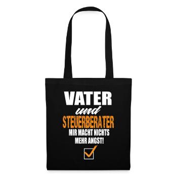 Vater und Steuerberater Mir Macht Nichts Mehr Angs - Stoffbeutel - Schwarz - Vorne