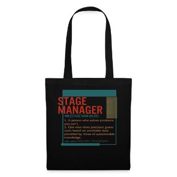 Stage Manager Shirt, Funny Stage Manager - Tote Bag - black - Front