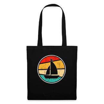 Voile Rétro - Sac en tissu - noir - Devant