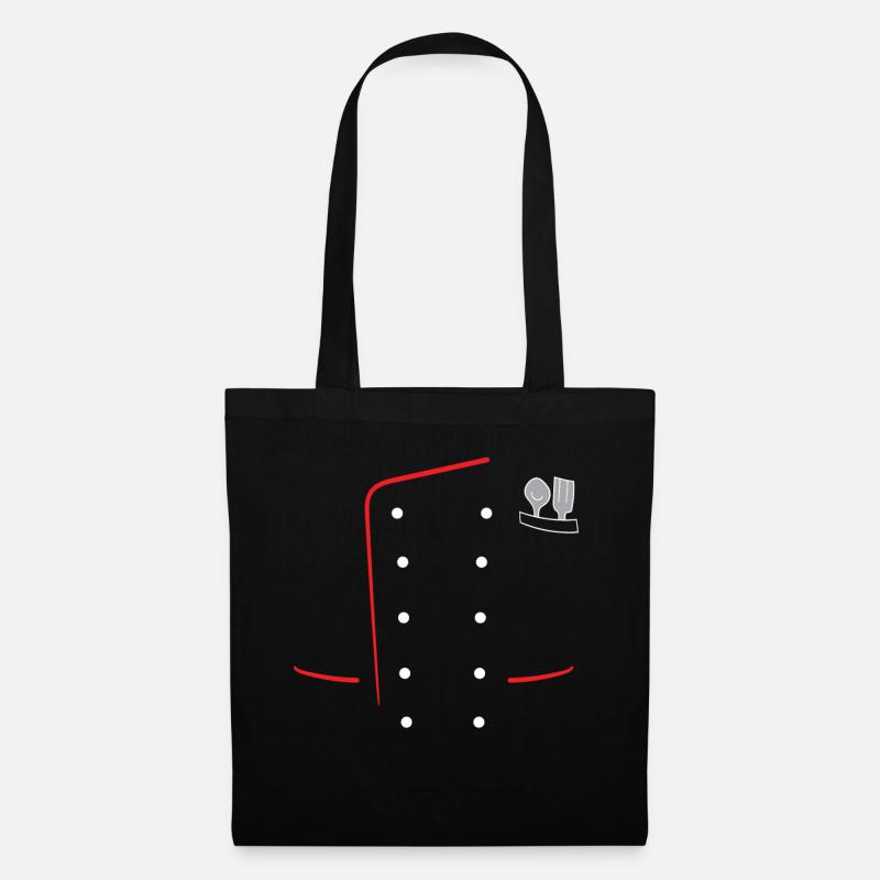 Cook - Veste chef avec cuillère et câble - Sac en tissu - noir