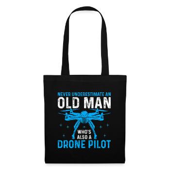 Drone - Stoffbeutel - Schwarz - Vorne