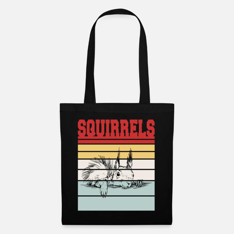 SQUIRRELS - Stoffbeutel - Schwarz