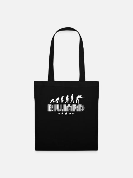 Evolution Of Billiard - Stoffbeutel - Schwarz