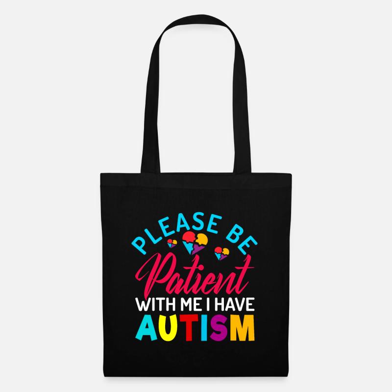 Autistic Autism Autistic Autistic Gift - Tote Bag - black