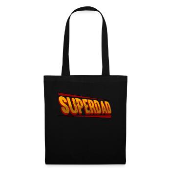 Superdad Super Dad Papa Grandpa Fathers Day - Tote Bag - black - Front