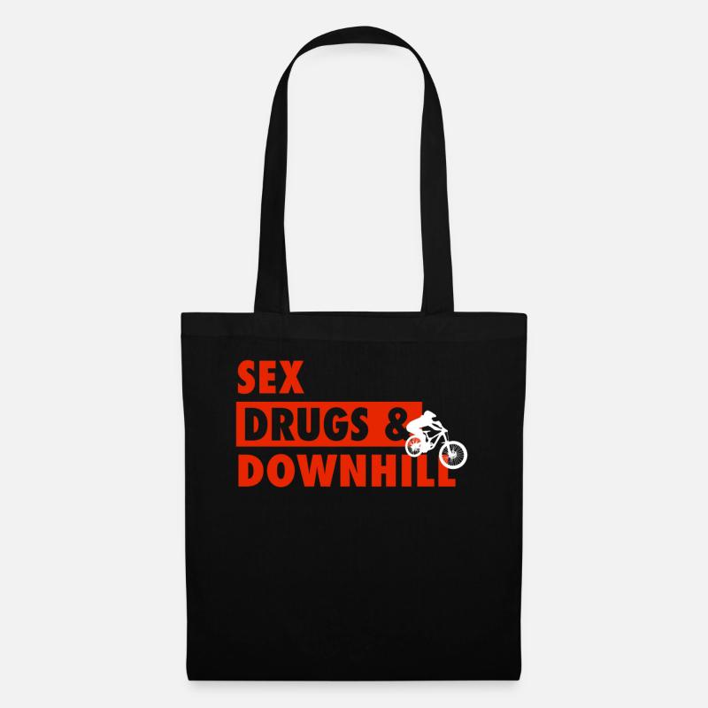 Funny Downhill Gift Idea - Tote Bag - black