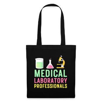 Technicien de laboratoire médical Professionnel de laboratoire médical - Sac en tissu - noir - Devant