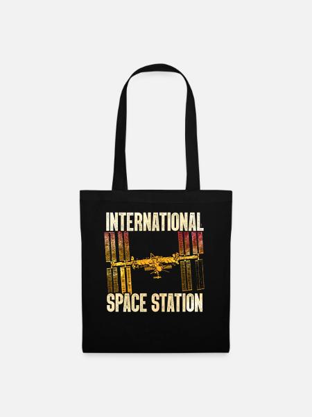 ISS - Internationale Raumstation - Stoffbeutel - Schwarz