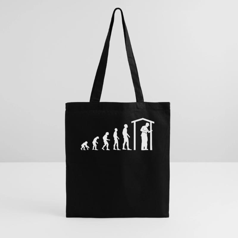 Zimmermann Beruf Evolution Zimmerer Geschenk Stoffbeutel