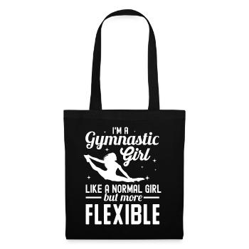 Cadeau de gymnastique - Sac en tissu - noir - Devant