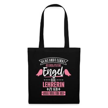 Lehrerin - Stoffbeutel - Schwarz - Vorne