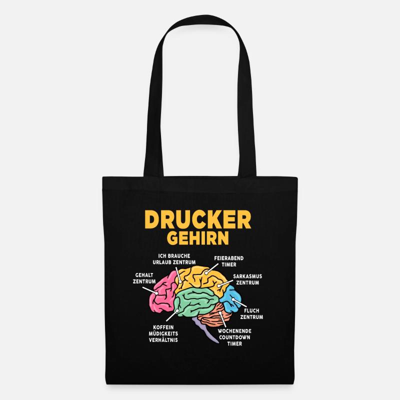 Drucker - Stoffbeutel - Schwarz