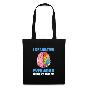 TDAH ADD Autism Elementary School Farewell Party - Sac en tissu - noir - Devant