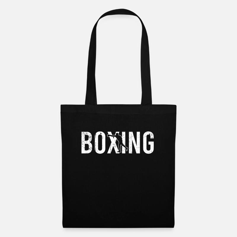 Boxen boxing - Stoffbeutel - Schwarz