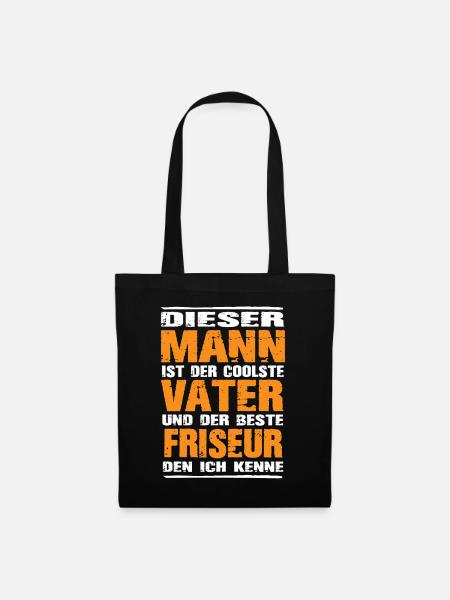 Friseur - Stoffbeutel - Schwarz