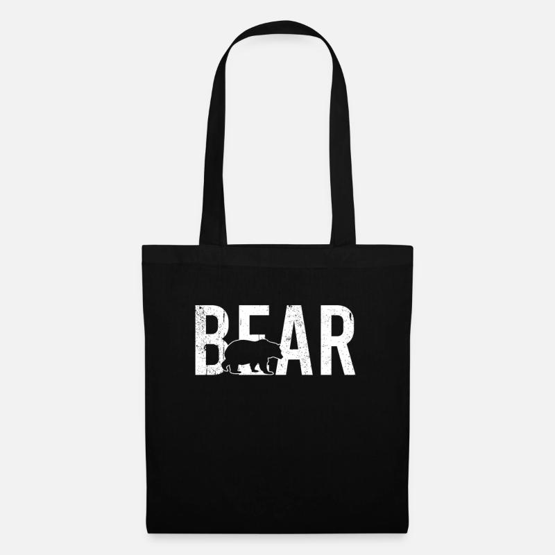 Ours ours - Sac en tissu - noir