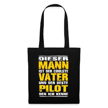 Pilot - Stoffbeutel - Schwarz - Vorne