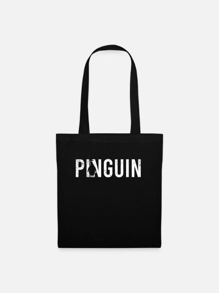 Pinguin - Stoffbeutel - Schwarz