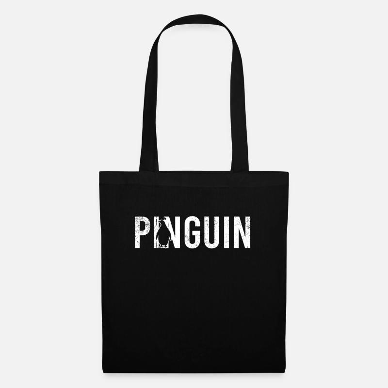 Pinguin - Stoffbeutel - Schwarz