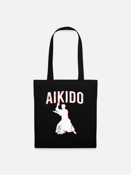 Aikido - Stoffbeutel - Schwarz