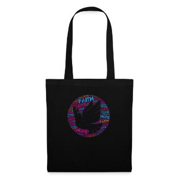 Corinthians 13:13 Faith Hope Love - Tote Bag - black - Front