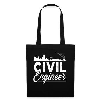 Civil Engineer Civil Engineering Student Profession - Tote Bag - black - Front