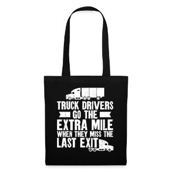 Trucker Truck Driver Vintage Truck - Stoffbeutel - Schwarz - Vorne
