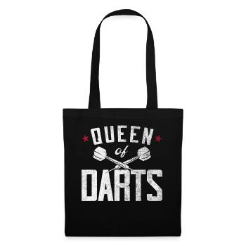 Darts Girl Vintage Reine des Fléchettes - Sac en tissu - noir - Devant