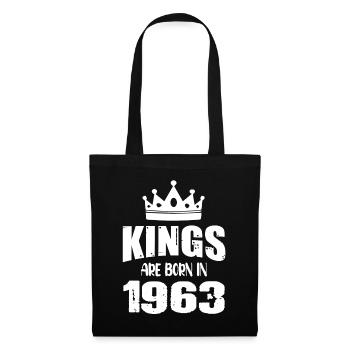 Kings are born in 1963 - Tote Bag - black - Front