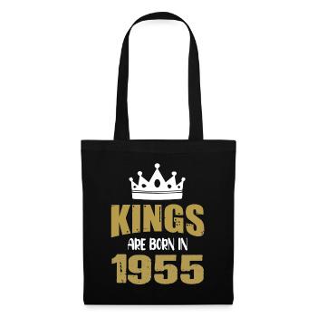 Kings are born in 1955 - Tote Bag - black - Front