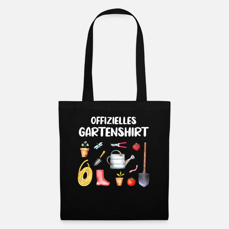 Garten Gärtner Offizielles Gartenshirt Geschenk - Stoffbeutel - Schwarz