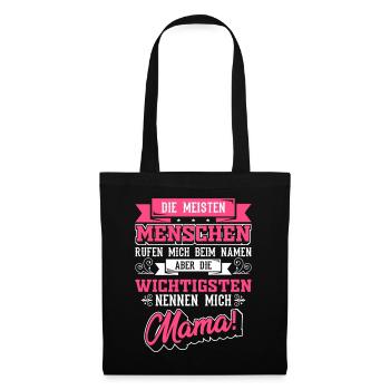 Mama Muttertag - Stoffbeutel - Schwarz - Vorne