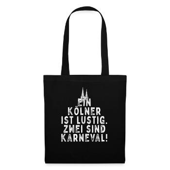 A Cologne est drôle deux sont carnaval jeck Cologne - Sac en tissu - noir - Devant