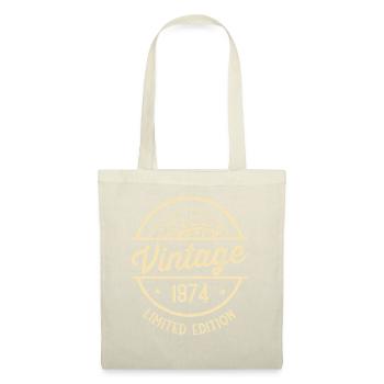 48 Geburtstag Vintage 1974 - Stoffbeutel - Natur - Vorne