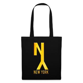 New York - Stoffbeutel - Schwarz - Vorne