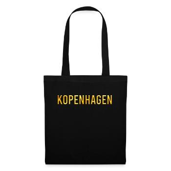 Kopenhagen - Stoffbeutel - Schwarz - Vorne