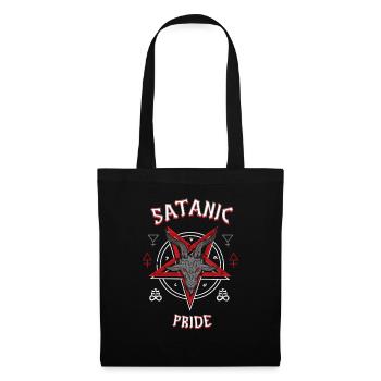 Satanic Pride I Goat Head Baphomet - Stoffbeutel - Schwarz - Vorne