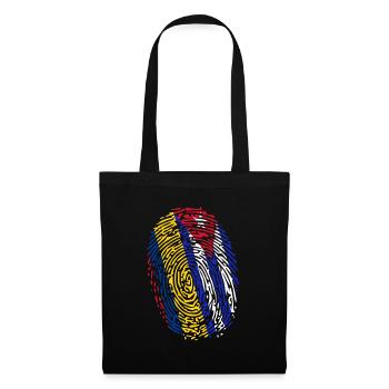 ADN cubain colombien Cuba Colombie Empreinte - Sac en tissu - noir - Devant