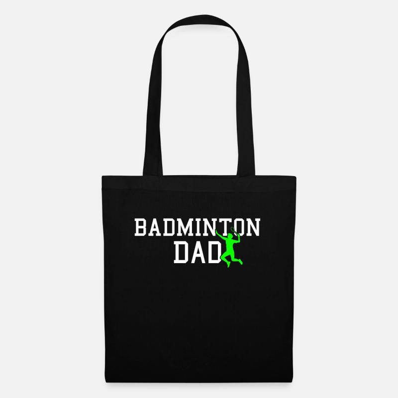 badminton dad - Stoffbeutel - Schwarz
