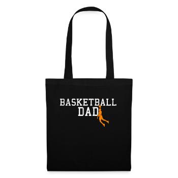 papa basketteur - Sac en tissu - noir - Devant