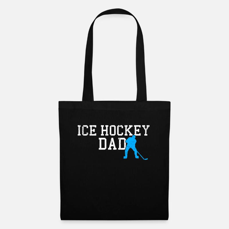 Eishockey dad - Stoffbeutel - Schwarz