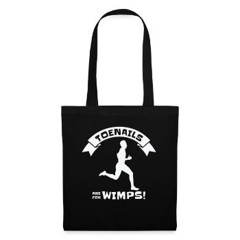 Jogger Runner Marathon Jogging Ski de fond - Sac en tissu - noir - Devant