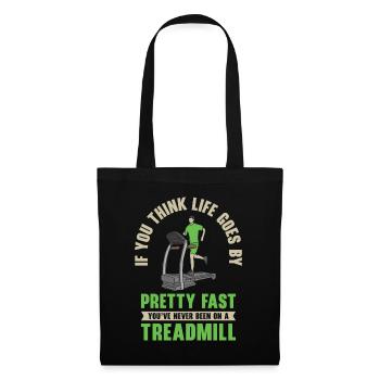 Jogger Runner Marathon Jogging Ski de fond - Sac en tissu - noir - Devant