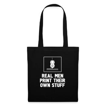 3d Printer - Tote Bag - black - Front